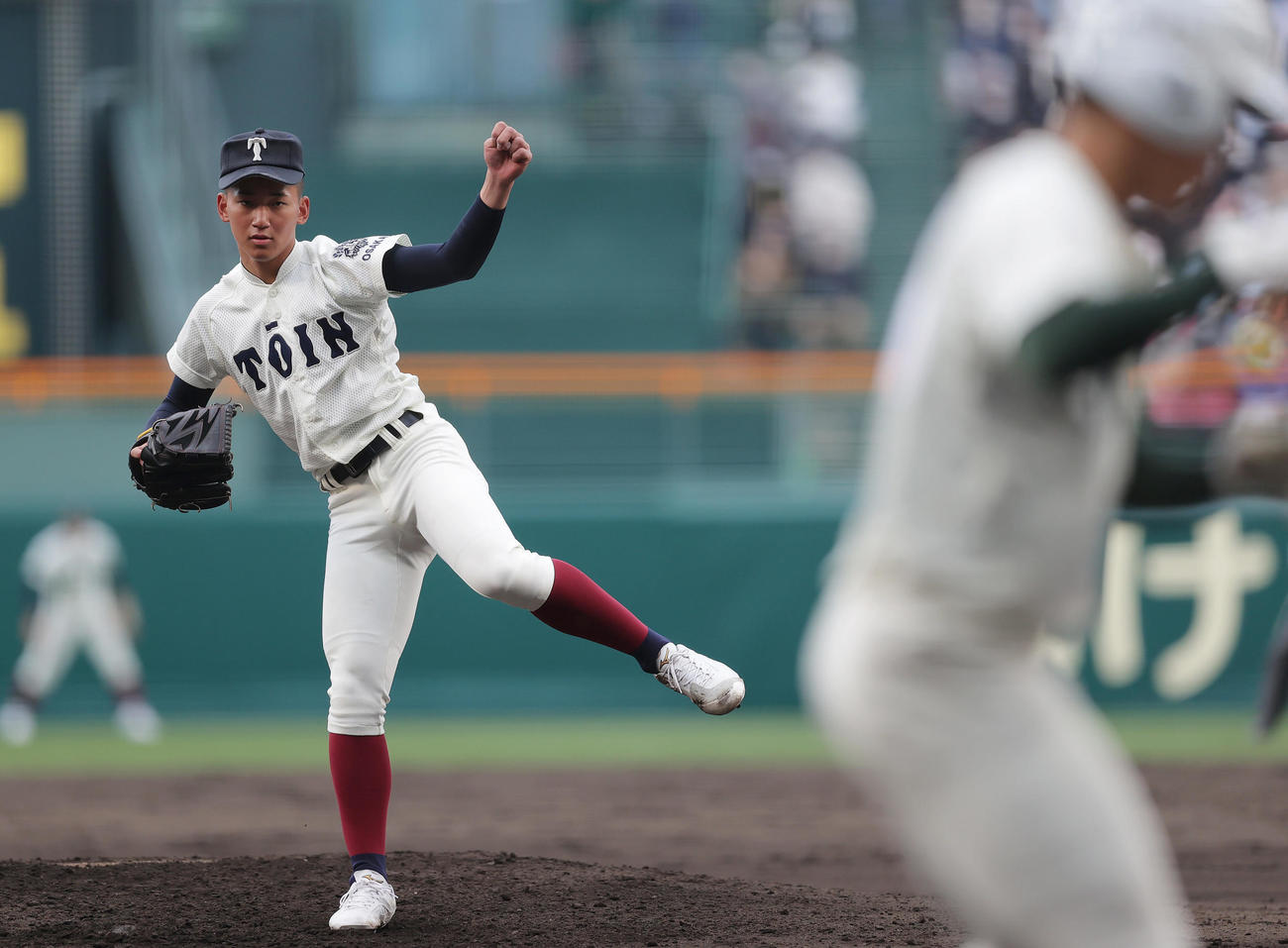 6回を1安打12奪三振無失点に抑えた大阪桐蔭・前田悠伍（撮影・前田充）