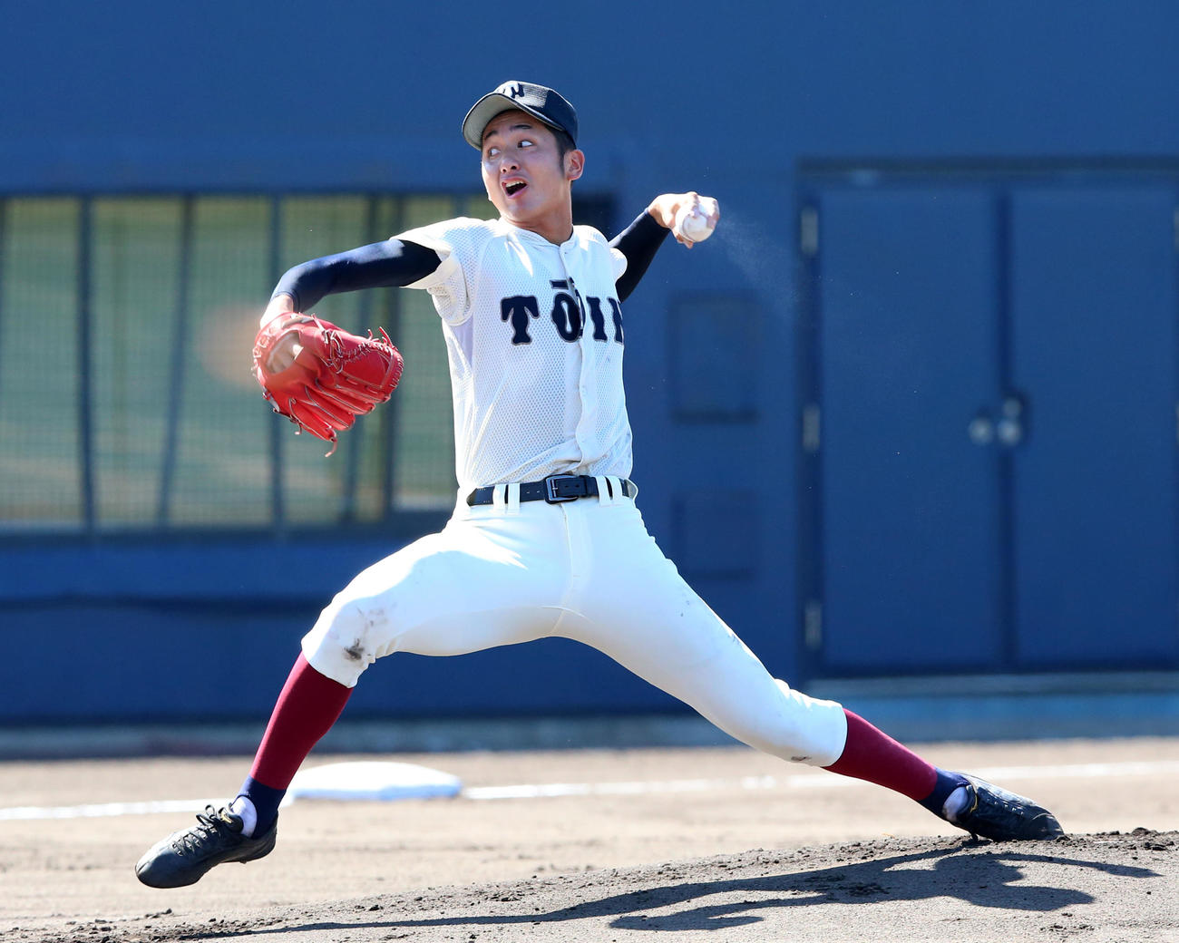 大阪桐蔭高時代の横川凱（2018年7月21日撮影）