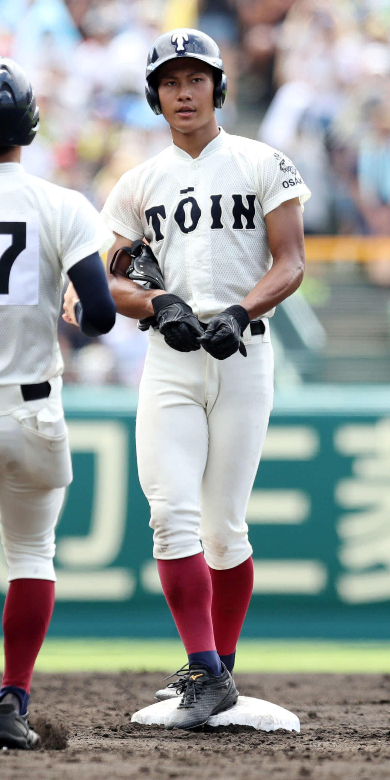 大阪桐蔭高時代の藤原恭大（2018年8月13日撮影）