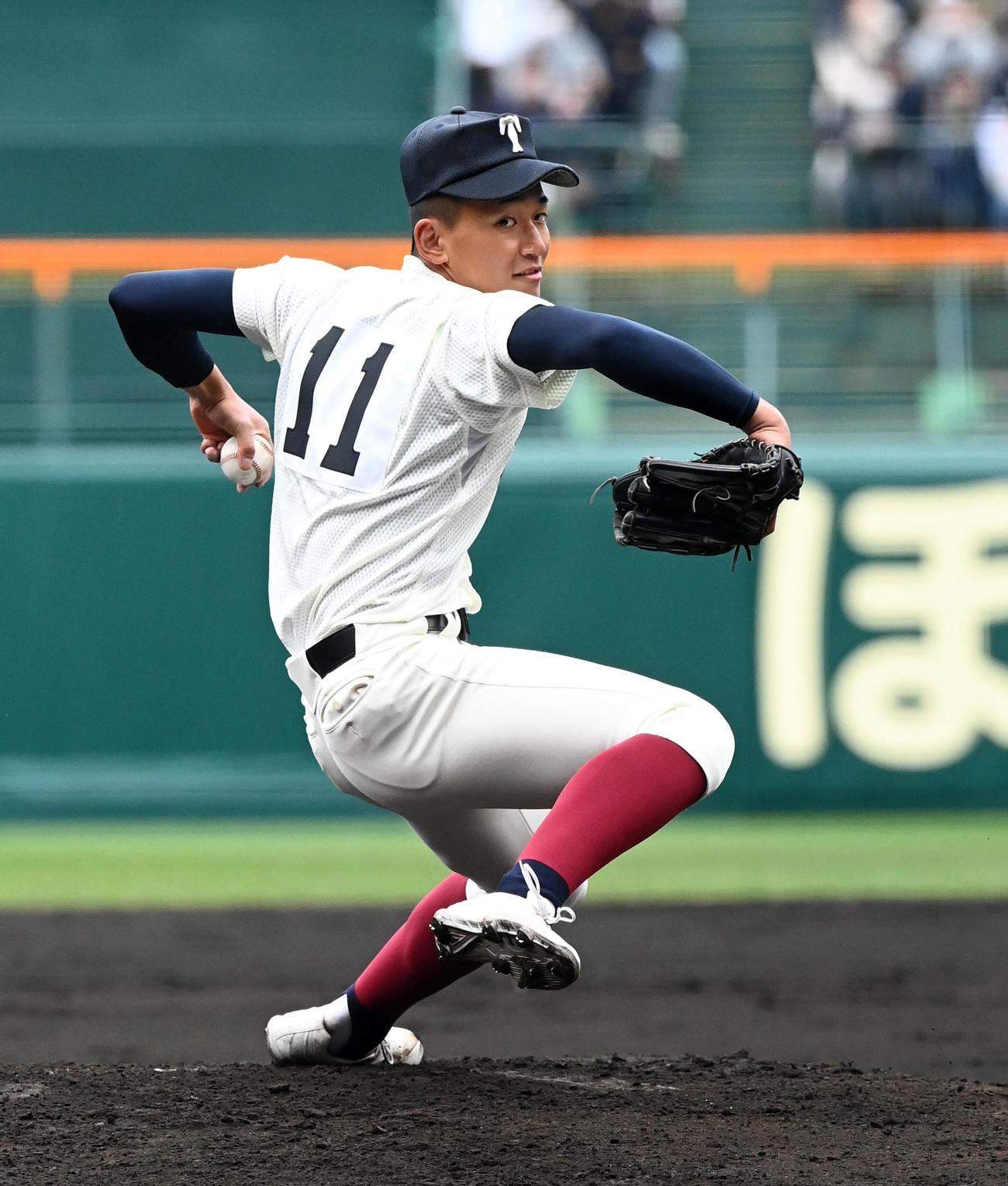 近江対大阪桐蔭　大阪桐蔭先発の前田悠伍（2022年3月31日）