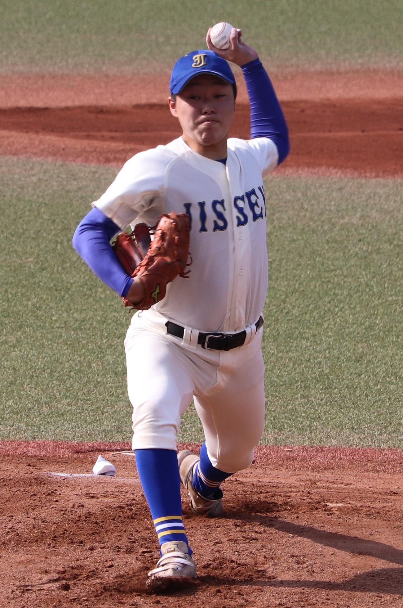 実践学園先発の田口（撮影・古川真弥）