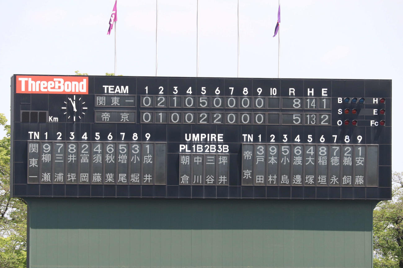 両チーム合わせて27安打を記録した打撃戦となった（撮影・阿部泰斉）