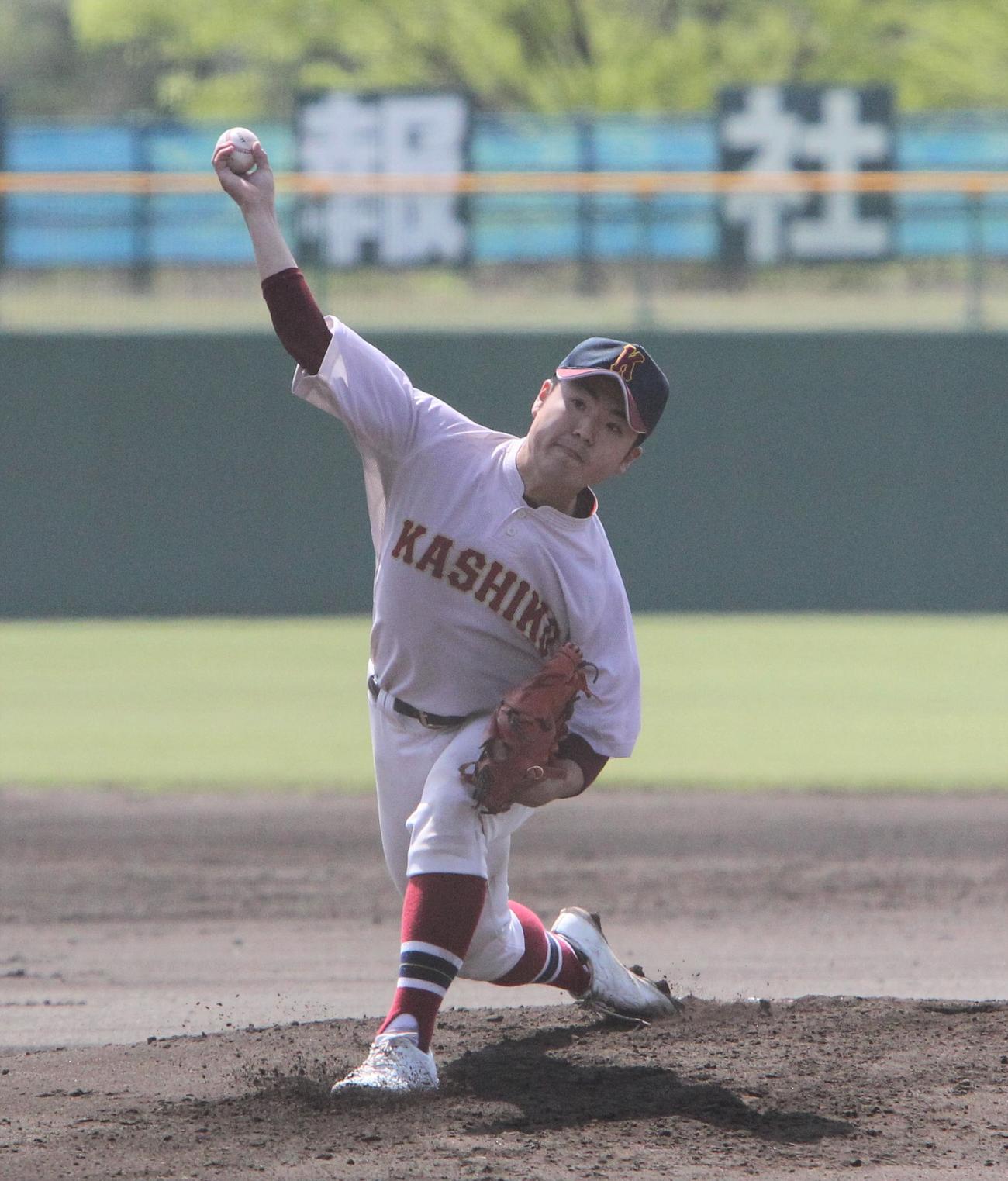 10安打3失点で完投した柏崎工・大矢