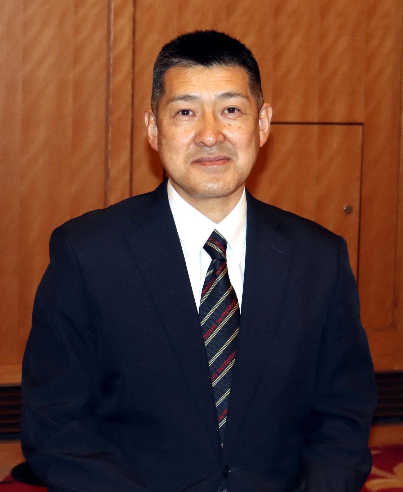 道高野連の坂本新会長（撮影・永野高輔）