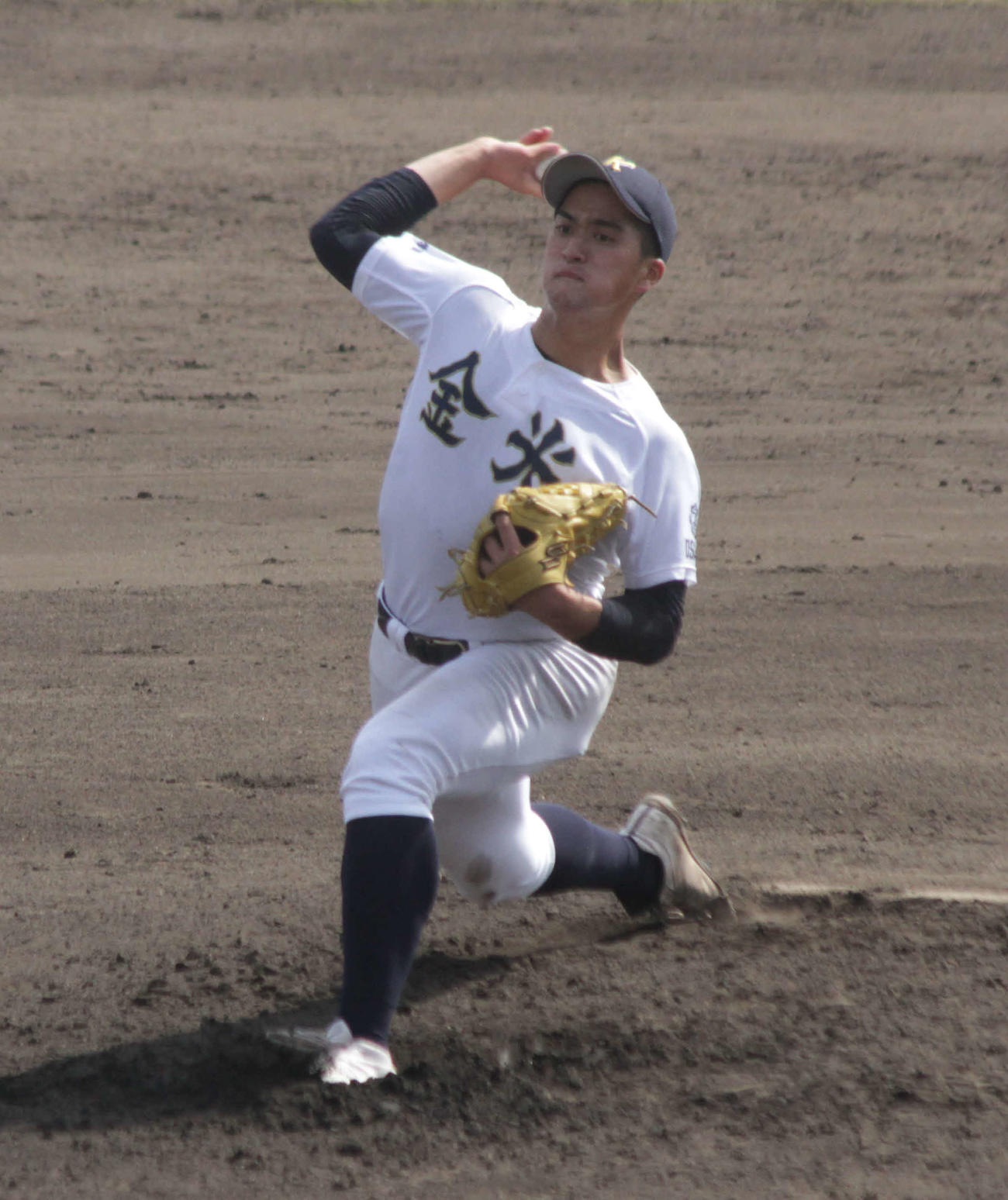 堺戦に先発した金光大阪・武富匠汰は5回無失点と好投する
