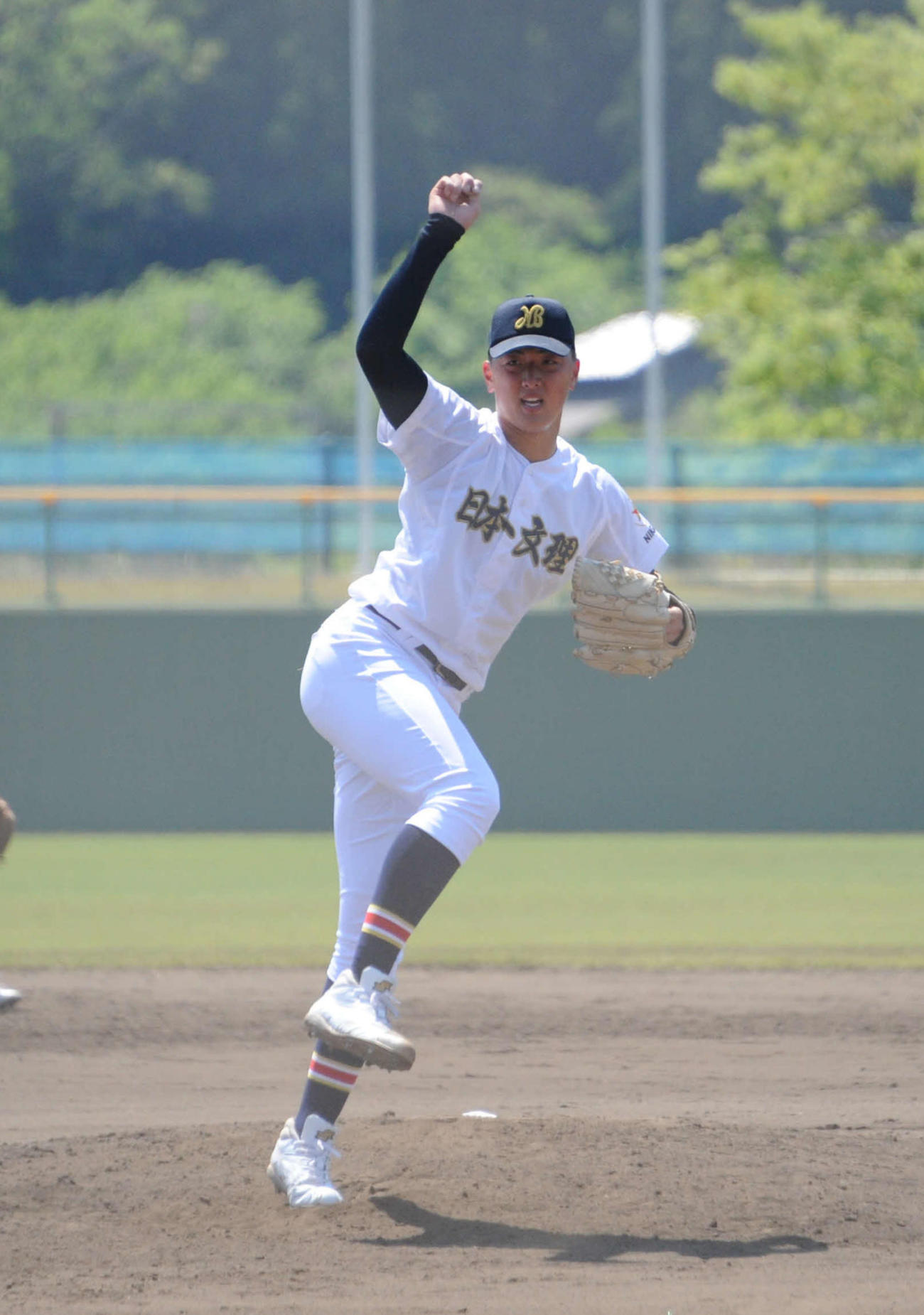 日本文理・田中は躍動感あふれる投球で4回8奪三振