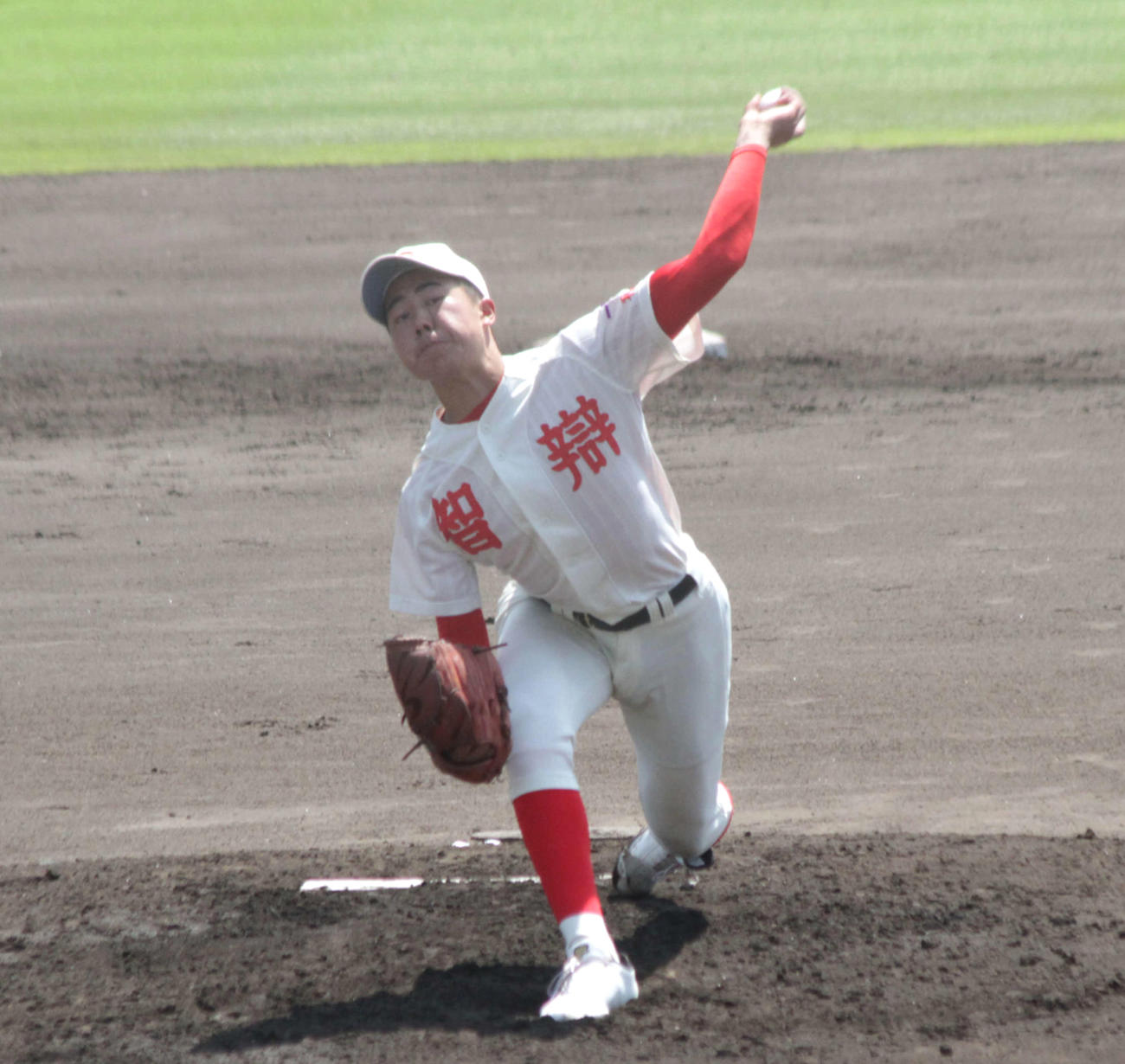 智弁和歌山の浜口凌輔投手は4回無失点と力投した
