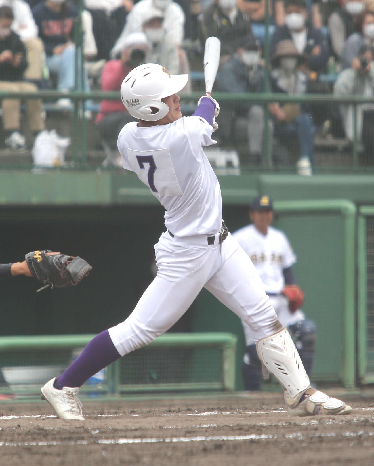 6－7の7回2死満塁で東京学館新潟・新田が中前に逆転の2点適時打