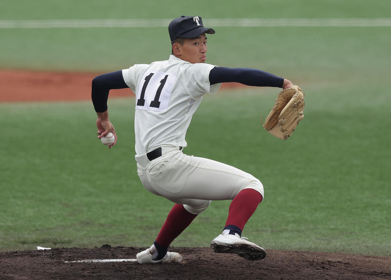 履正社対大阪桐蔭　大阪桐蔭先発の前田（撮影・前田充）