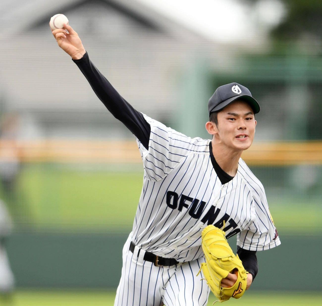 大船渡時代の佐々木朗希（2019年7月撮影）