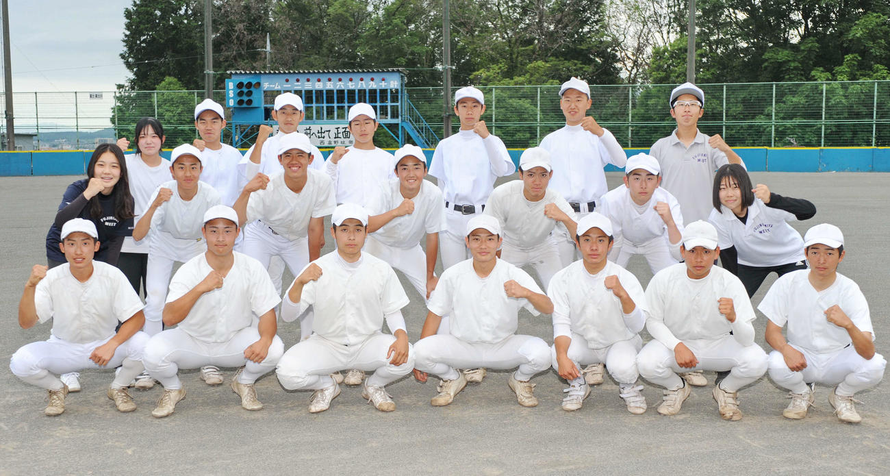 富士宮西野球部のメンバー　　　