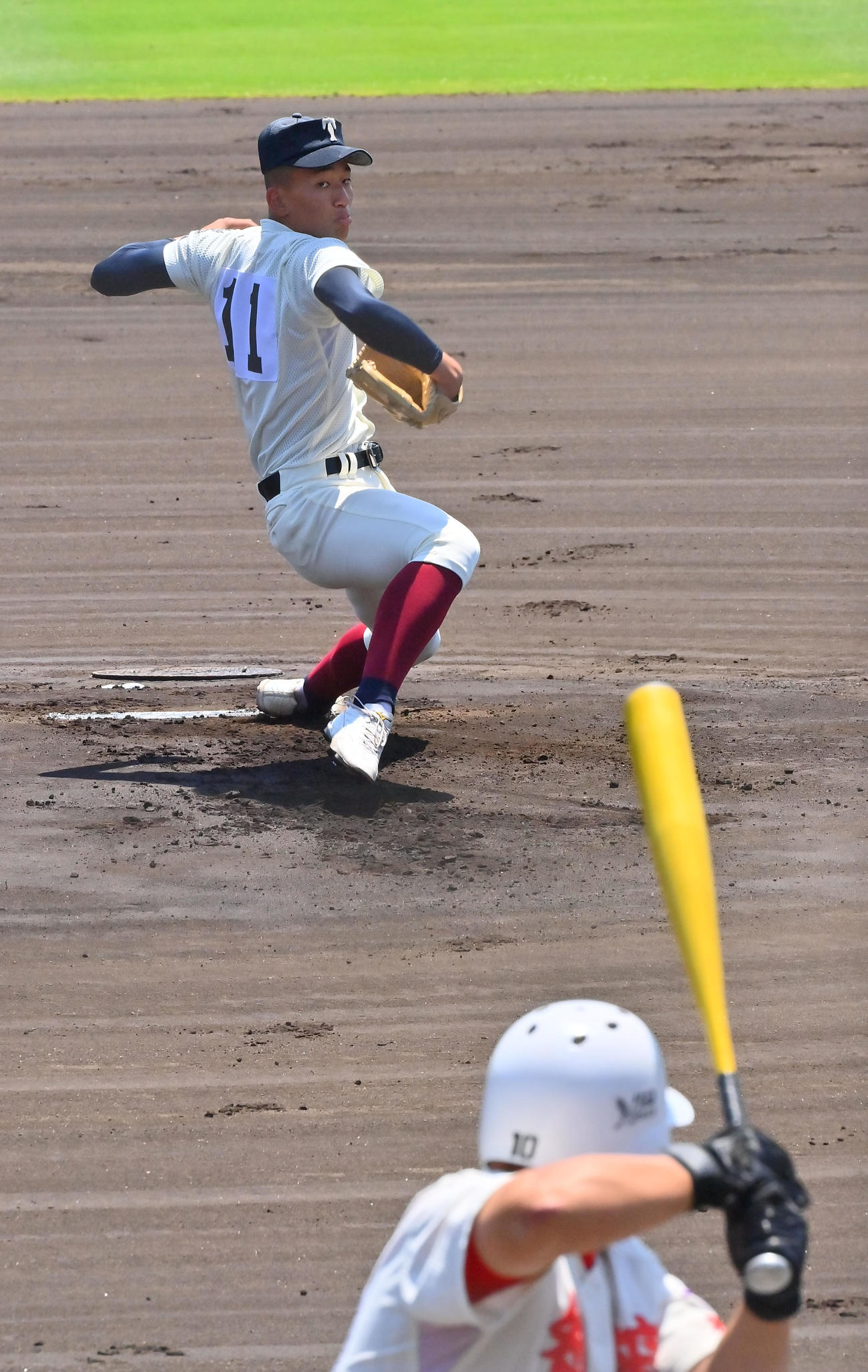 智弁和歌山対大阪桐蔭　大阪桐蔭の先発前田（撮影・和賀正仁）