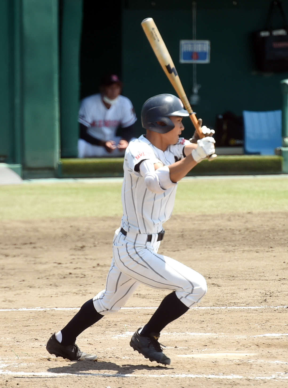 山形中央対日大山形　2安打3打点で勝利に貢献した山形中央・小原（撮影・相沢孔志）