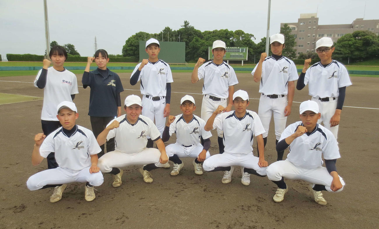 初戦突破に向けて意気込む磐田北のメンバー