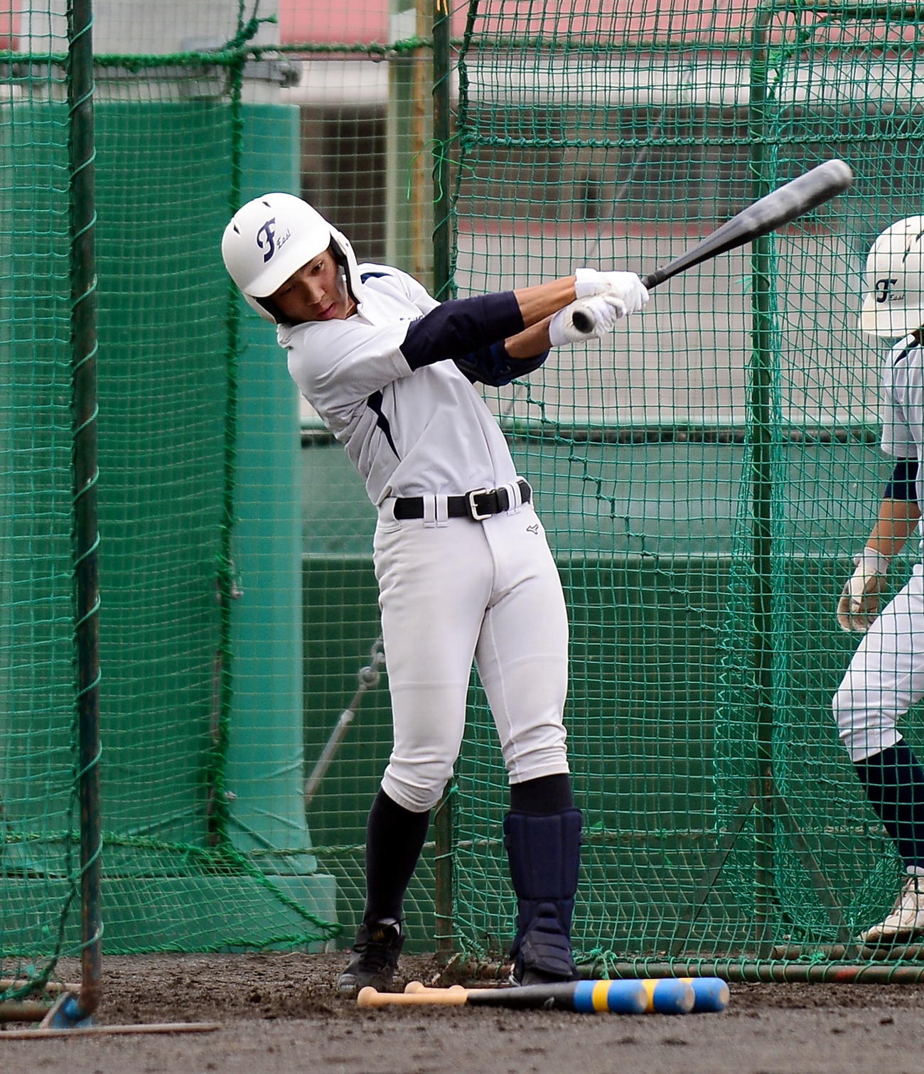 夏に向けてバットを振り込む富士宮東・窪田