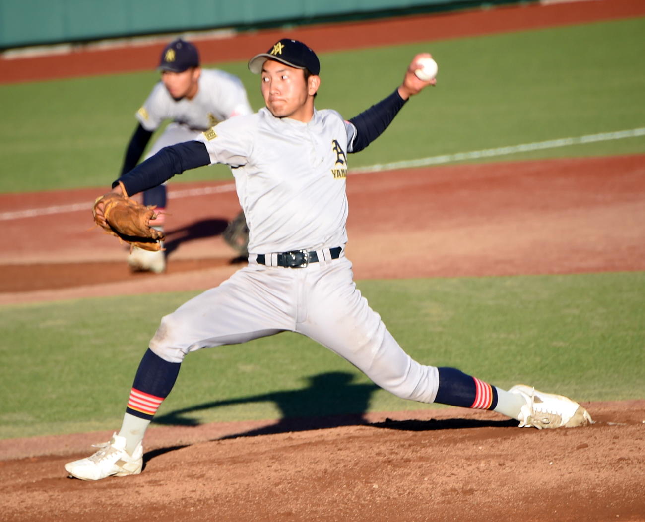 東北対青森山田　先発した青森山田・木村（撮影・山田愛斗）