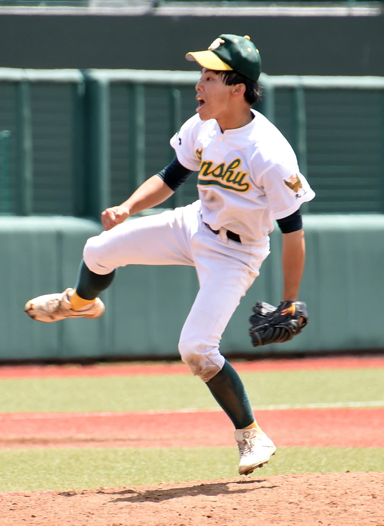 専大北上対能代　1失点完投した専大北上・岡本（撮影・山田愛斗）