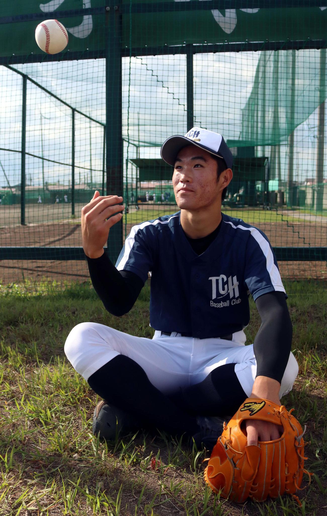苫小牧中央初の甲子園出場を狙うエース斉藤（撮影・永野高輔）