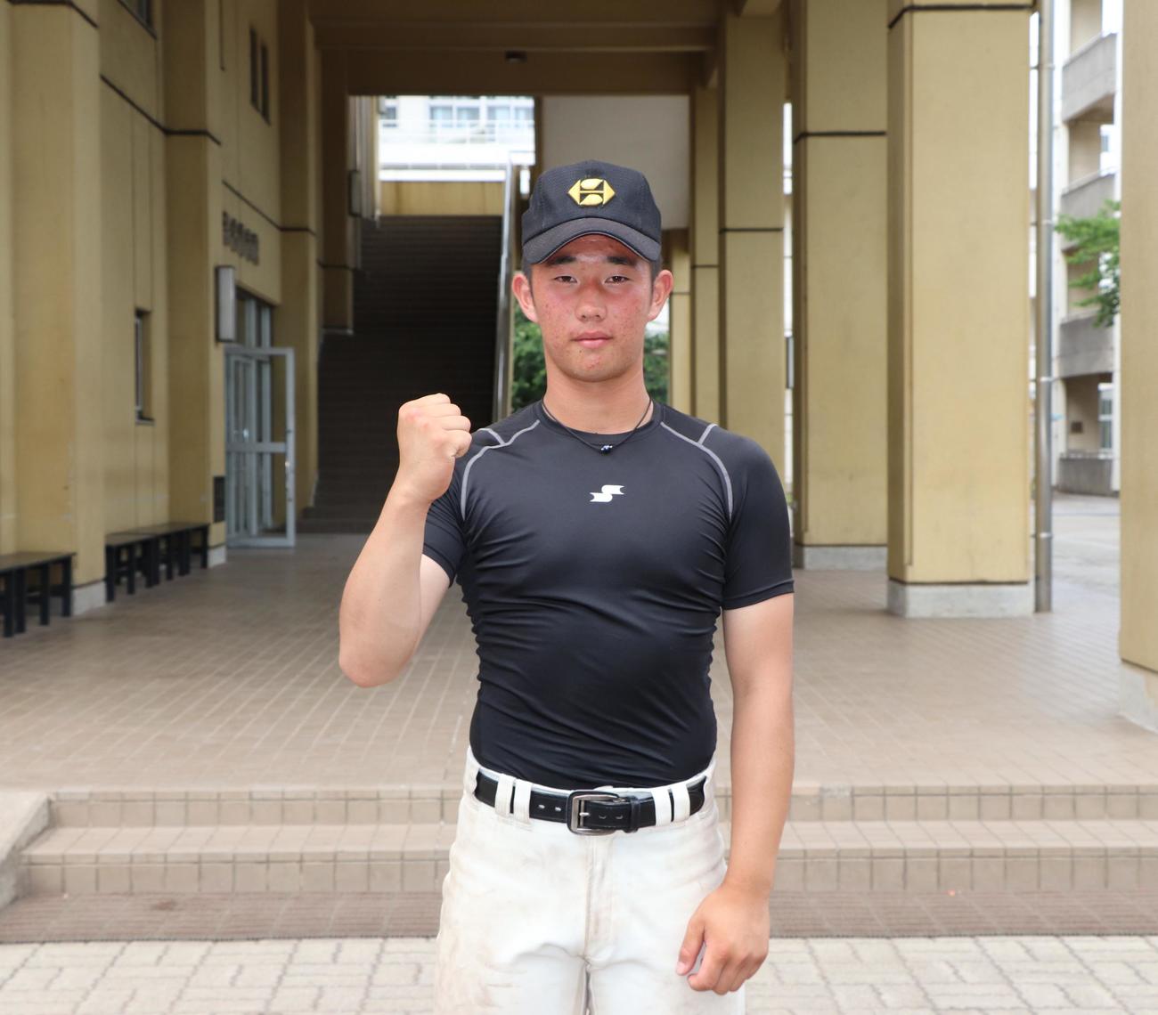 作新学院・桜井叶翔主将（撮影・星夏穂）