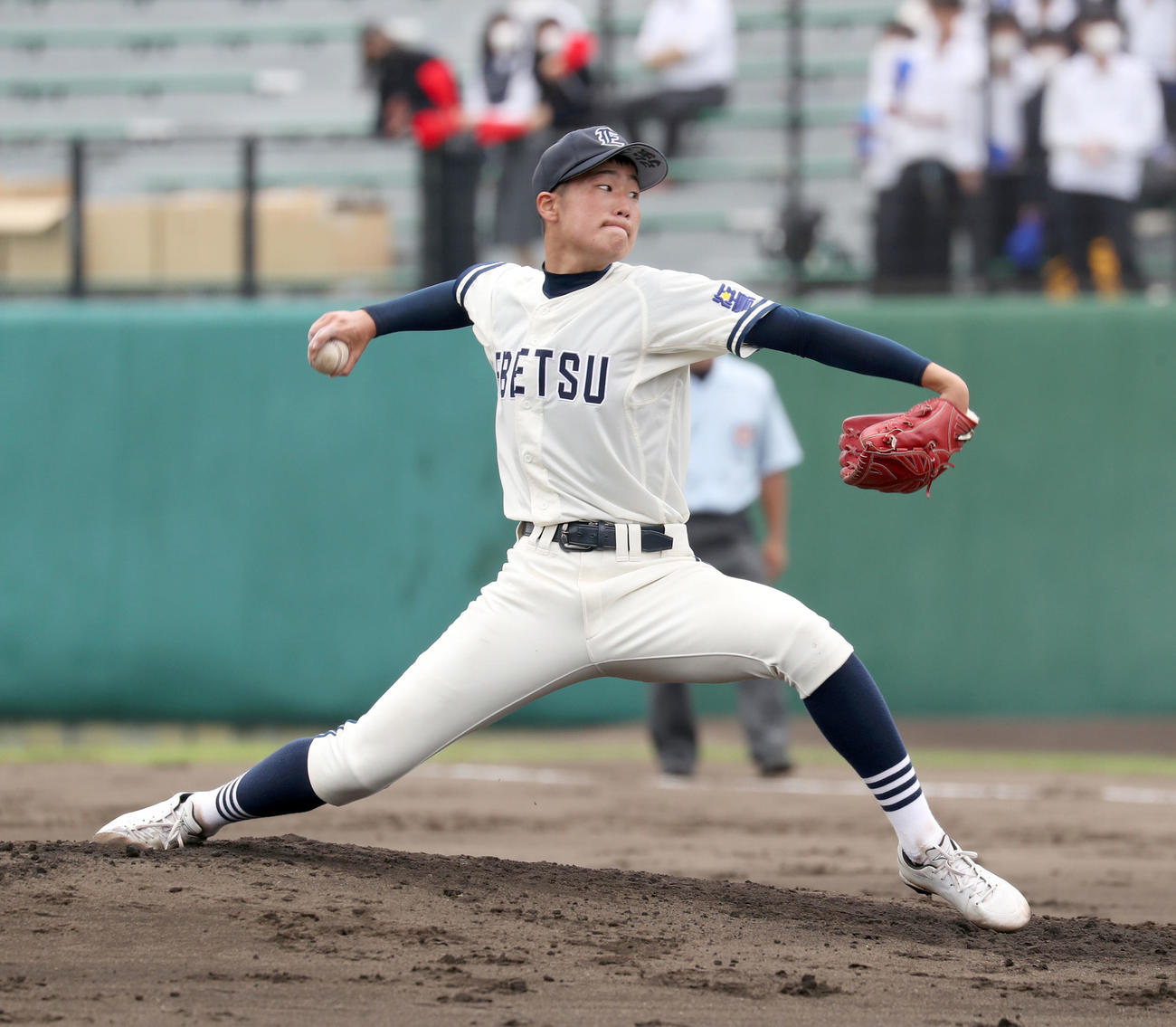 札幌東豊対江別　江別先発の高橋（撮影・佐藤翔太）
