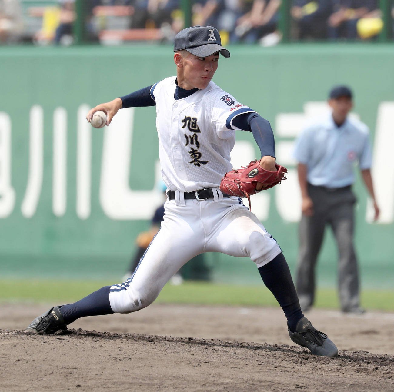 旭川東対留萌　旭川東2番手の窪田（撮影・佐藤翔太）