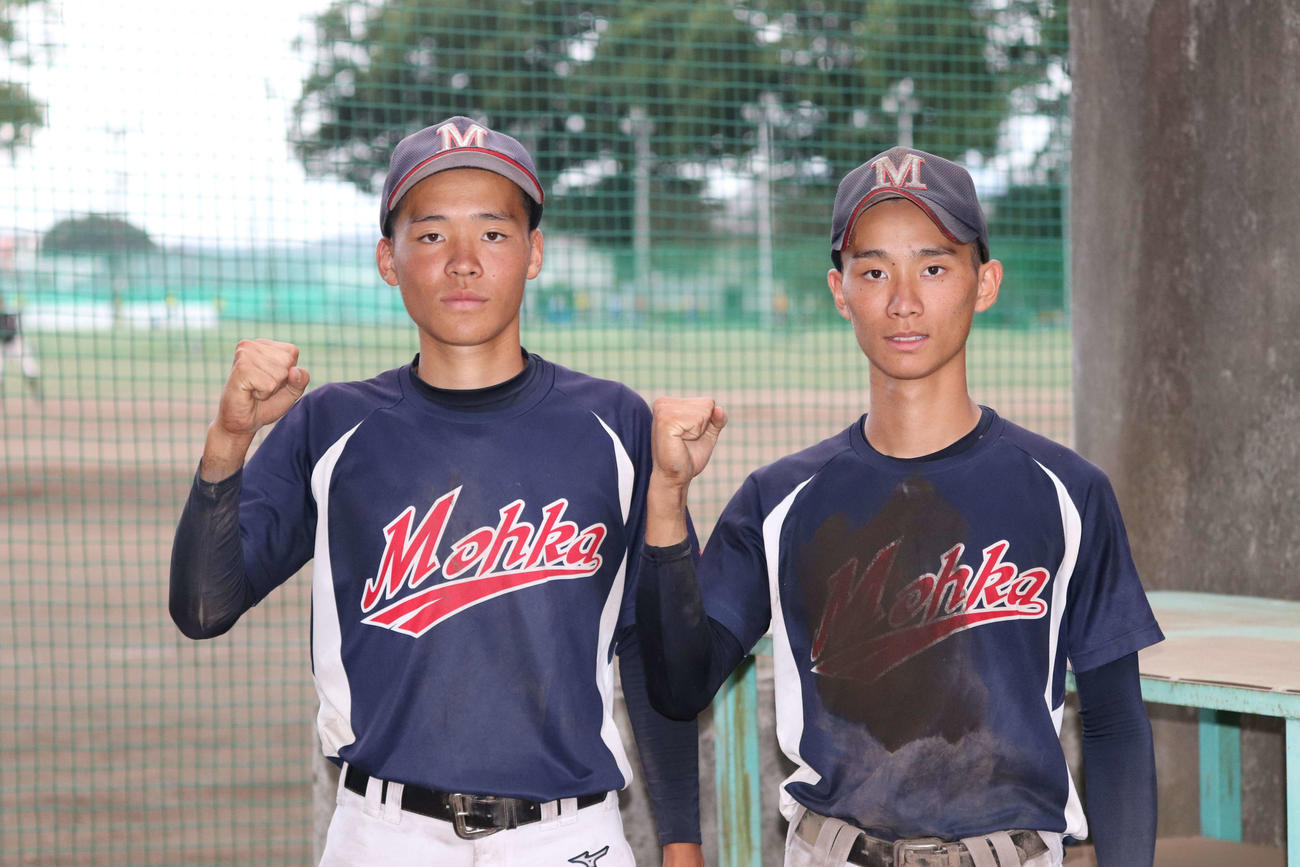 真岡・山根凜之助（右）と幸之助（撮影・星夏穂）