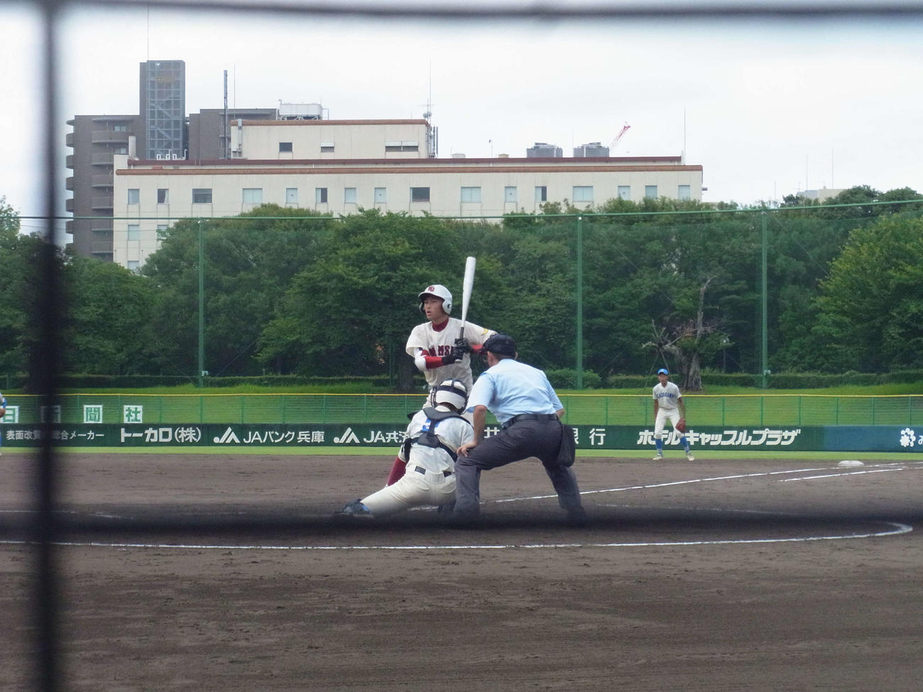 3点を追った3回、代打で登場した関西学院・新井（撮影・堀まどか）