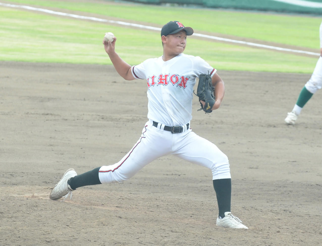 7回を投げ5失点の日大山形のエース・大類（撮影・濱本神威）