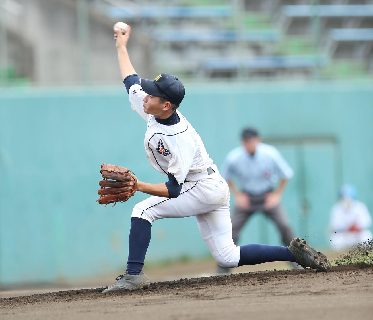 浦和東対浦和学院　浦和東先発の大槻（撮影・宮地輝）