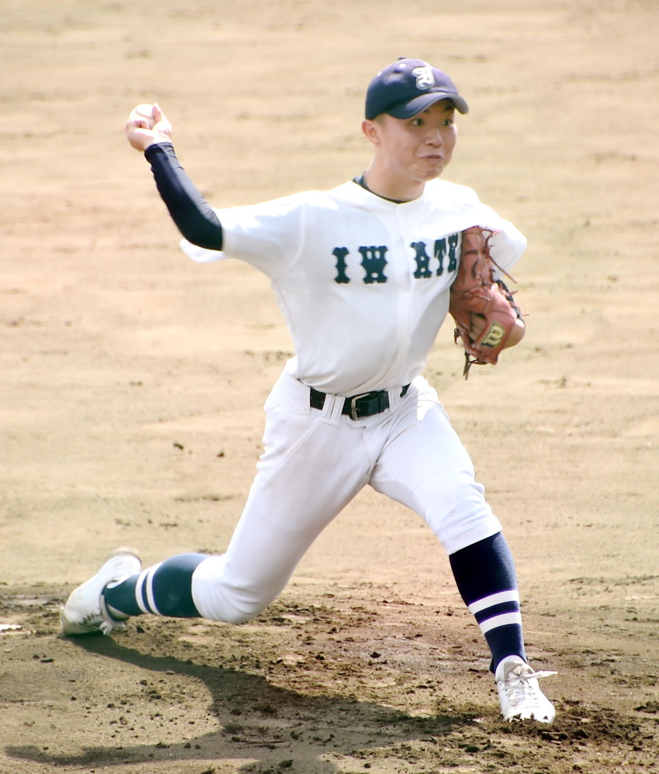 7回2失点に抑えた岩手・阿部