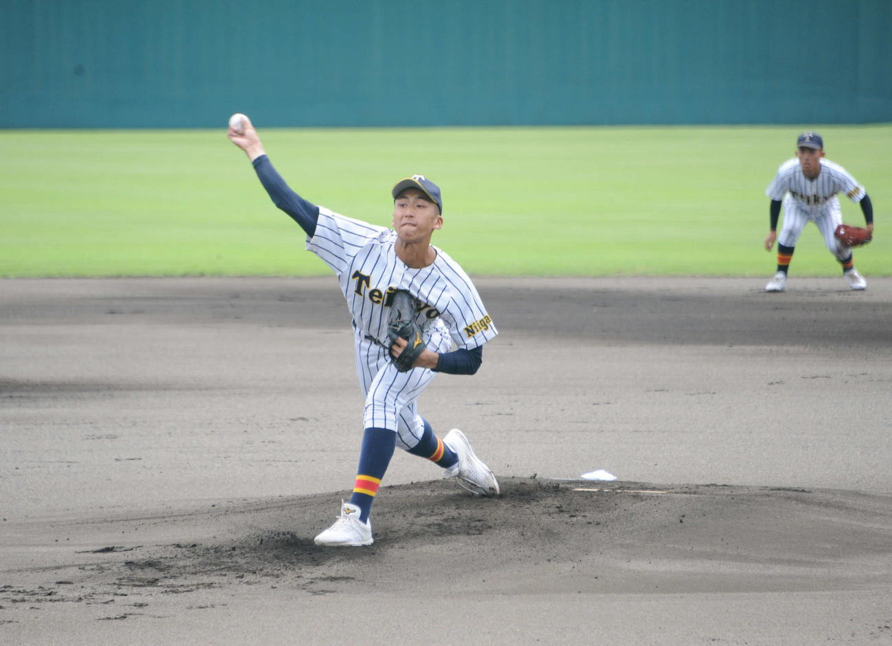 帝京長岡・茨木秀は7回6安打1失点の粘りの投球