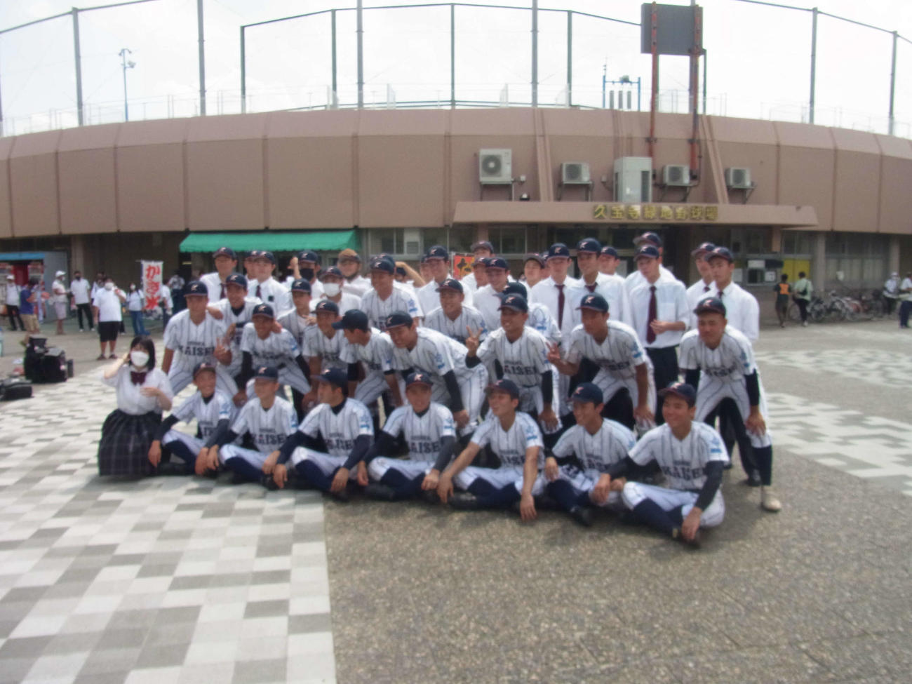 初戦で和泉に快勝した大阪偕星学園（撮影・堀まどか）