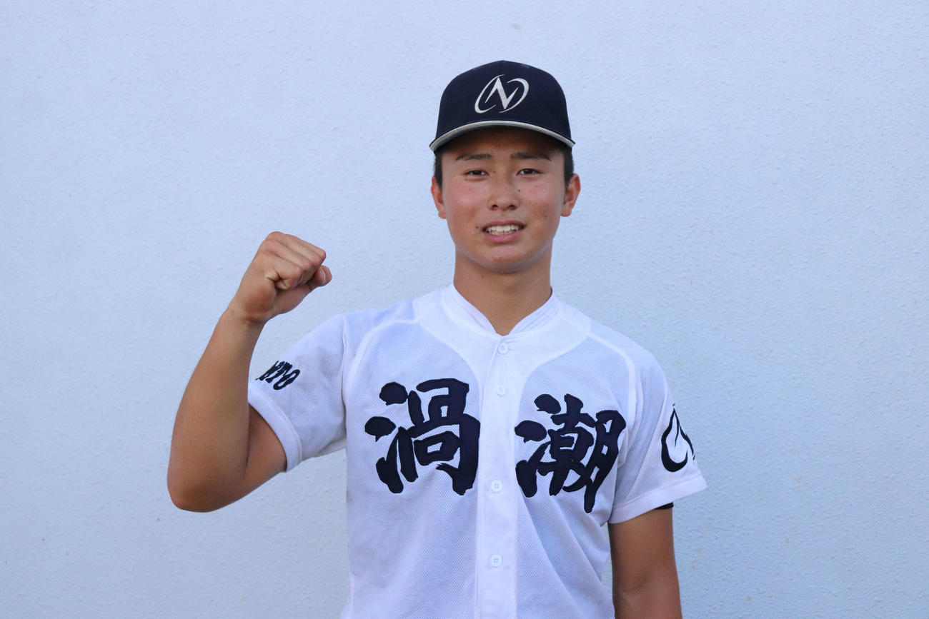 決勝打を放った鳴門渦潮・山本耕太主将（撮影・波部俊之介）