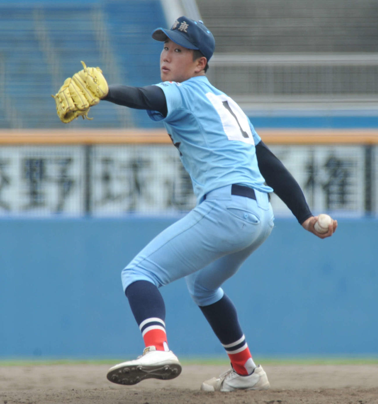 7回1失点と好投した富士宮東の久能