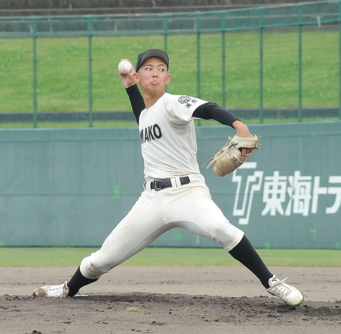 9回を投げて10三振を奪った浜松工の細窪