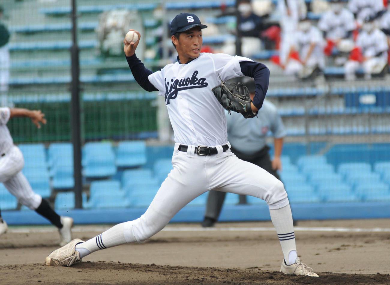 9回2失点で完投した静岡高の法月