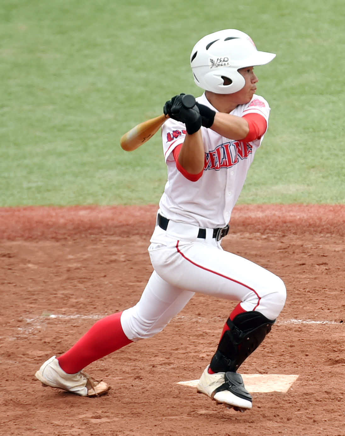 5回、中前適時打を放つ菅井