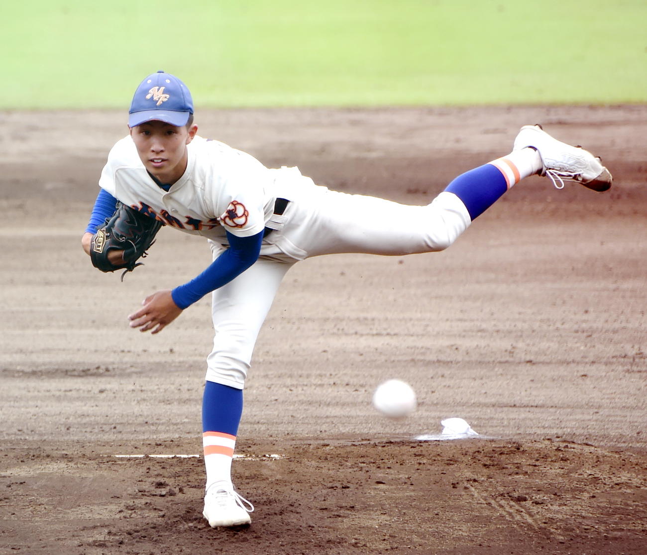 大東対盛岡大付　先発した盛岡大付・武石（撮影・山田愛斗）