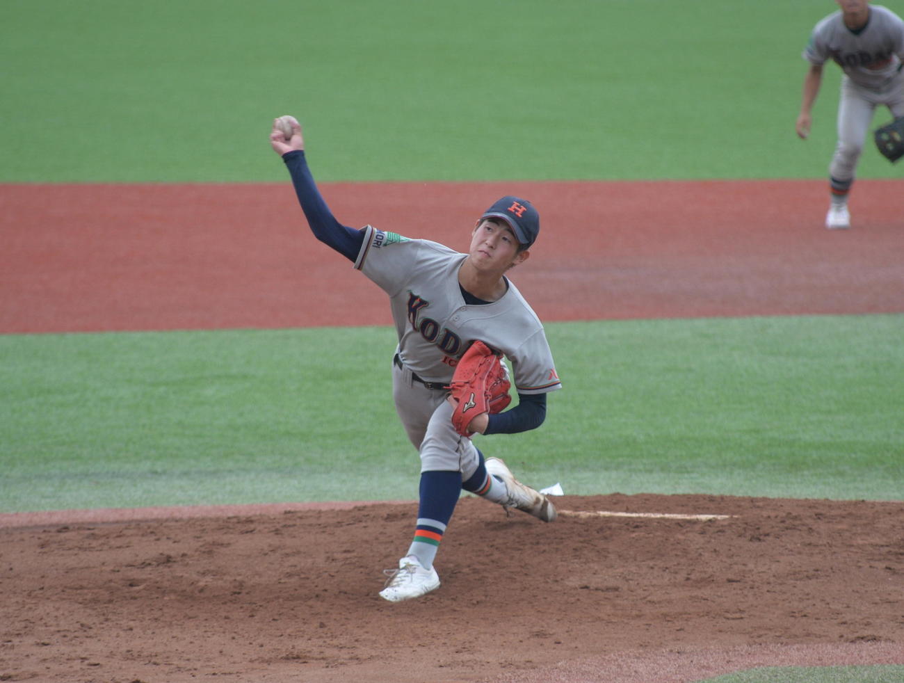 青森山田対八戸工大一　4安打1失点完投でチームの勝利に貢献した八戸工大一・広野（撮影・濱本神威）