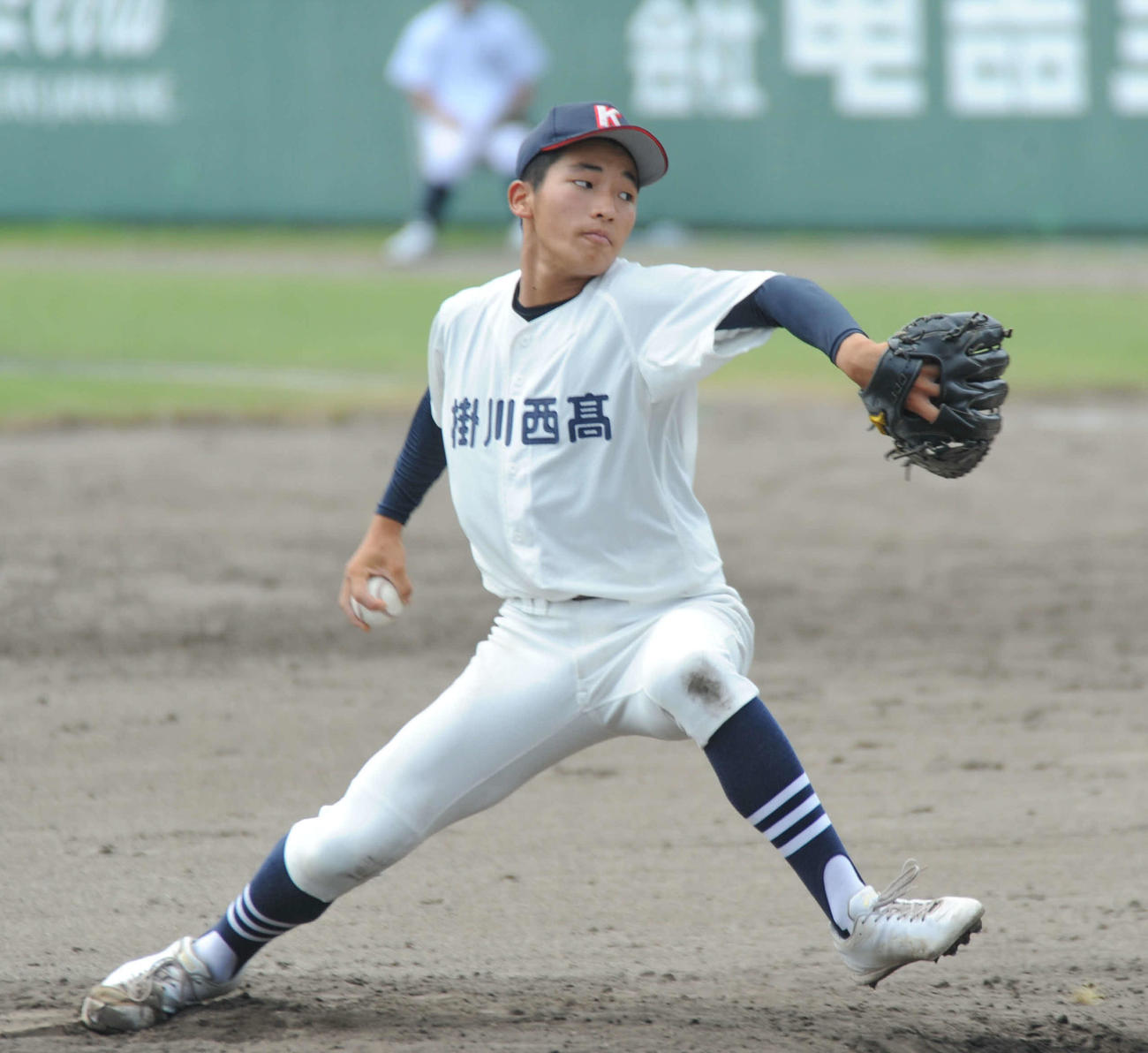 2番手で登板し3回2安打無失点の掛川西の黒羽
