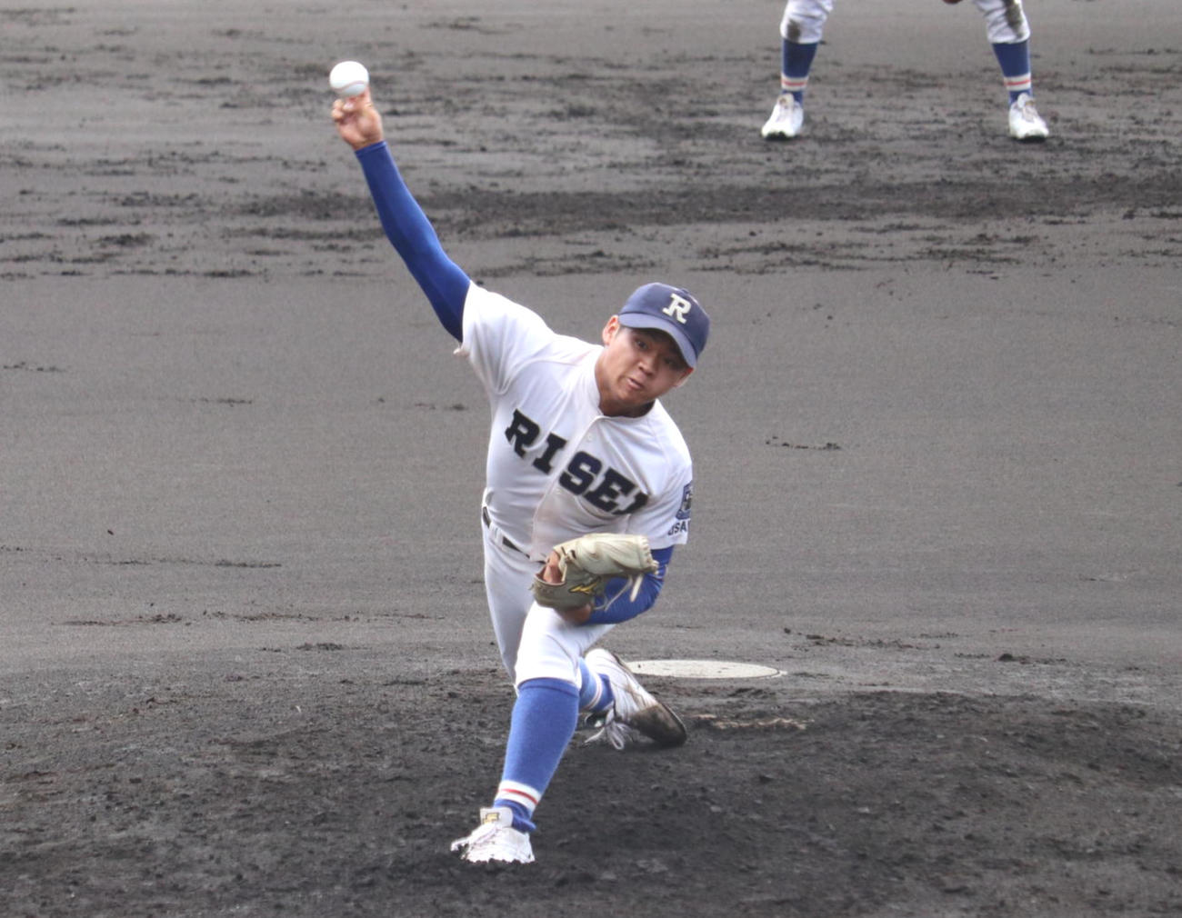 完投した履正社・田中力人（撮影・竹本穂乃加）