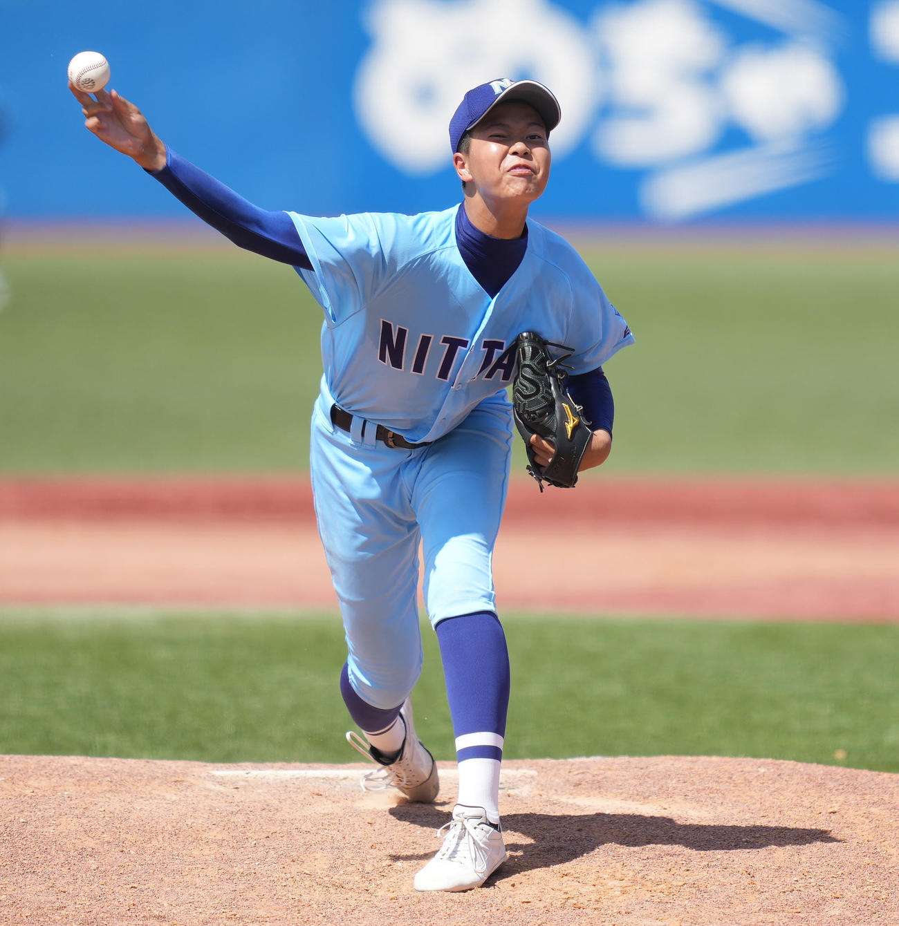 小山台対日体大荏原　2番手で登板した日体大荏原・小金井（撮影・鈴木みどり）