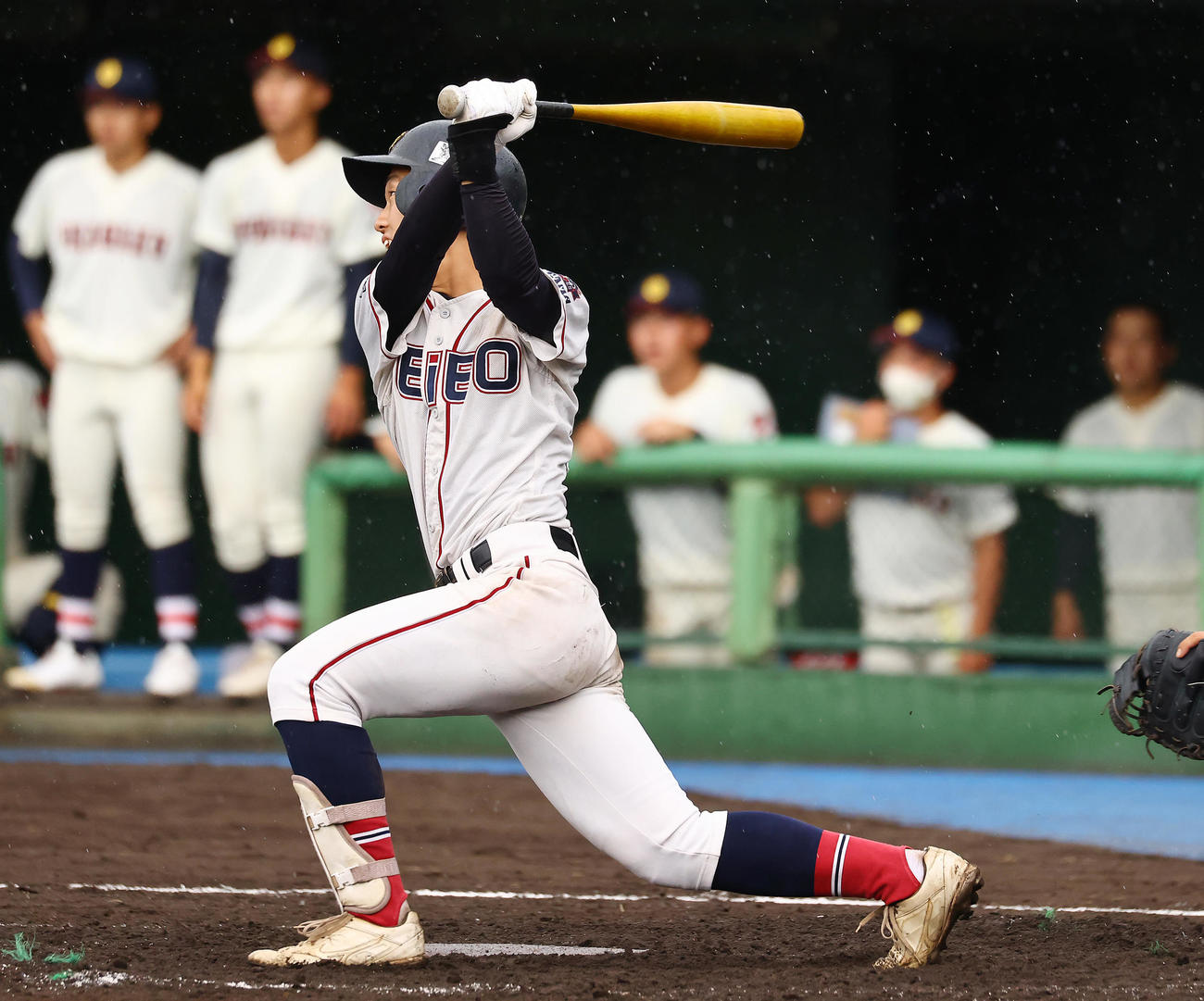 聖望学園対浦和学院　3回表聖望学園無死三塁、先制の適時打を放つ大橋（撮影・垰建太）