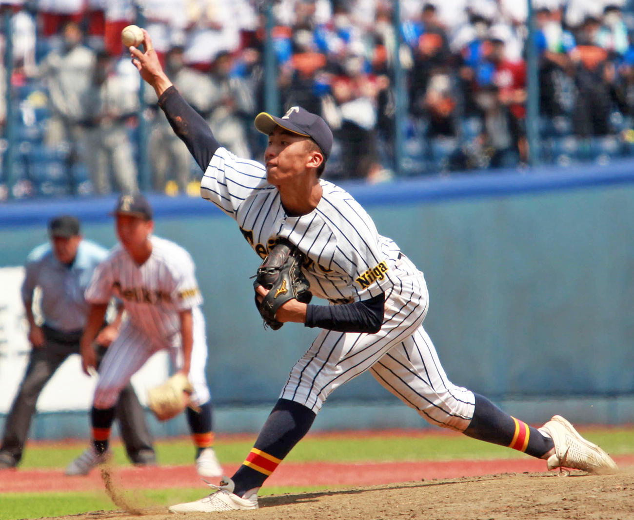 延長12回を無失点で投げきった帝京長岡・茨木秀俊秀
