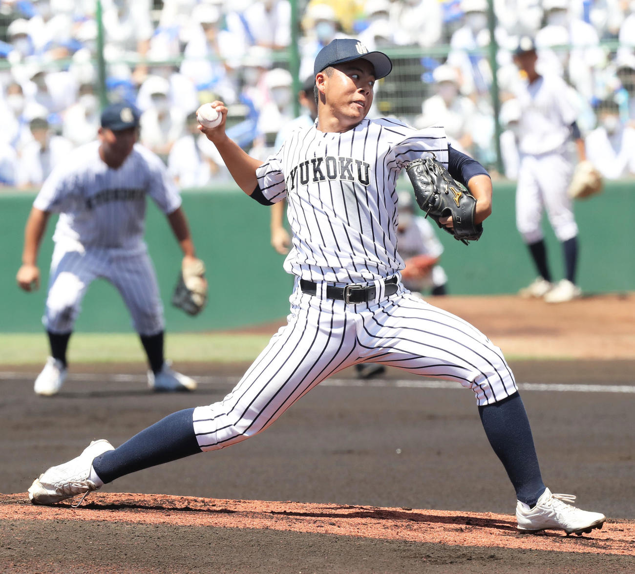 筑陽学園対九州国際大付　九州国際大付先発の池田（撮影・屋方直哉）