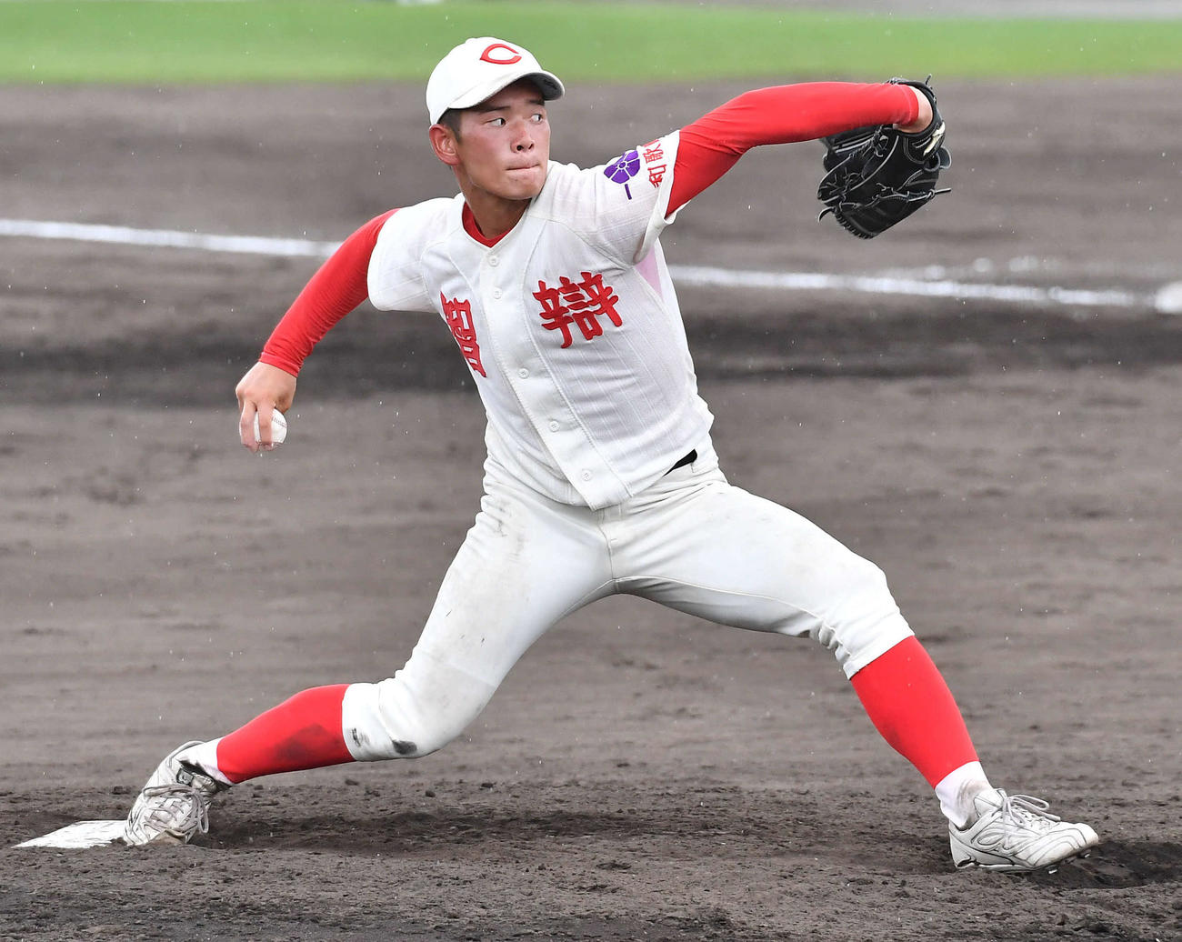 智弁和歌山のエース塩路（7月29日撮影）