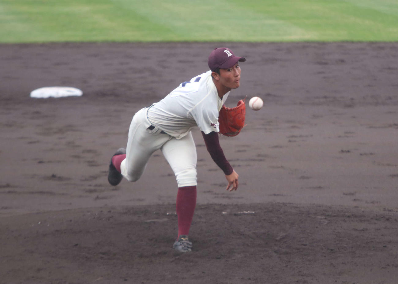 旭川大高・池田翔哉（2022年7月24日撮影）