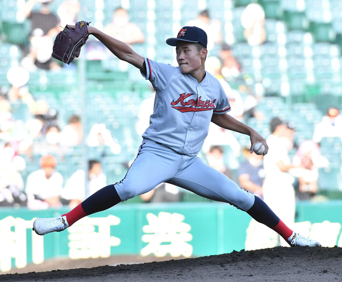 京都国際対一関学院　京都国際先発の森下（撮影・岩下翔太）