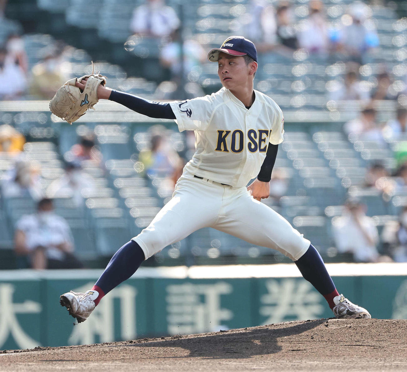 創志学園対八戸学院光星　八戸学院光星先発の渡部（撮影・上田博志）