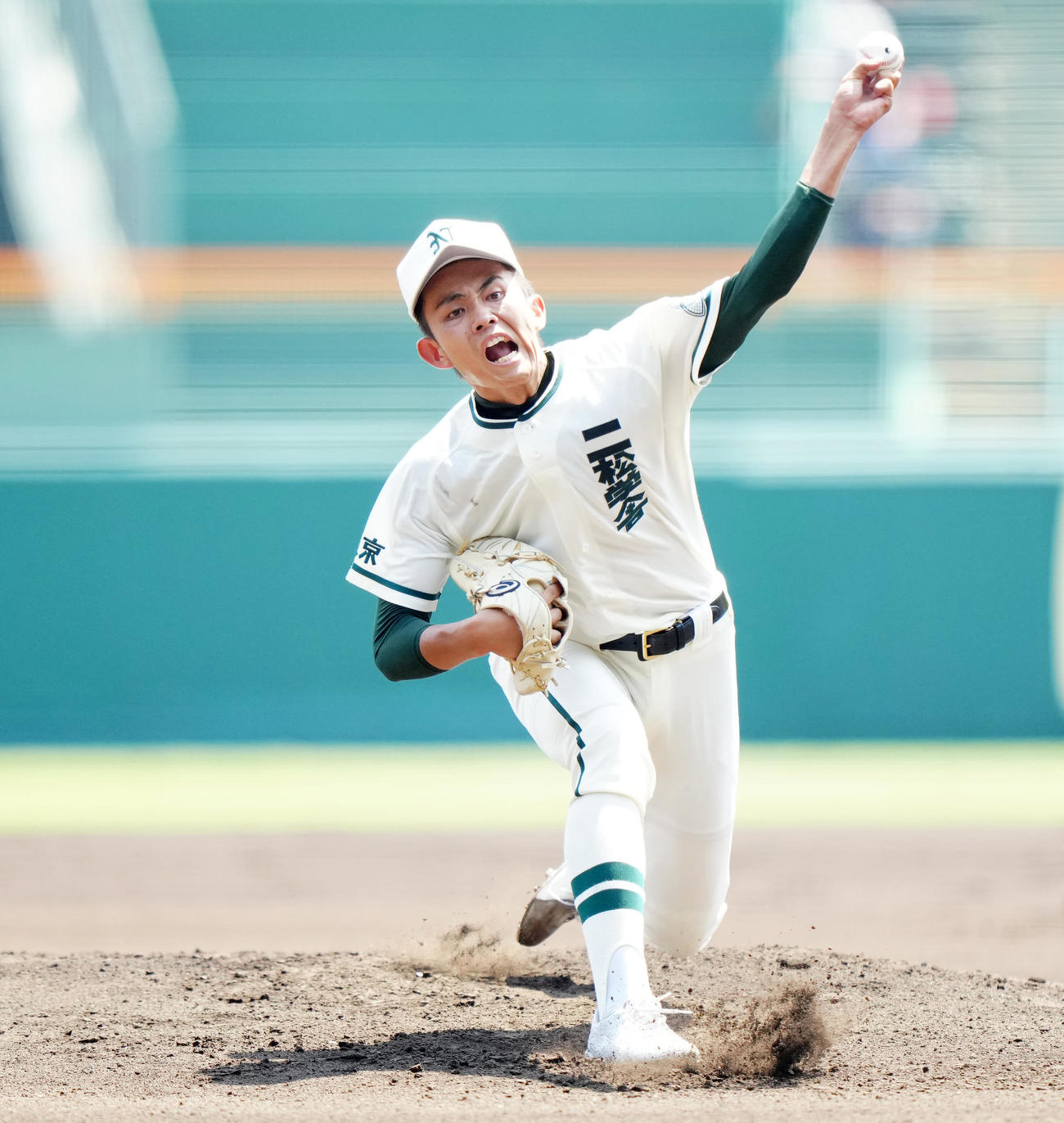 札幌大谷対二松学舎大付　二松学舎大付先発の辻（撮影・江口和貴）